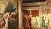 Piero della Francesca Adoration of the Holy Wood and the Meeting of Solomon and Queen of Sheba oil on canvas
